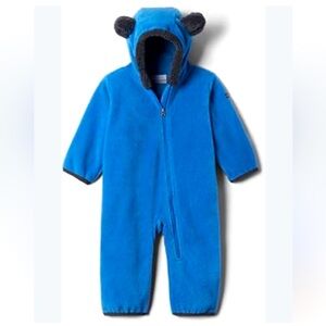 Columbia Light Blue Baby Bear Fleece Winter Bunting Size 18-24 Months